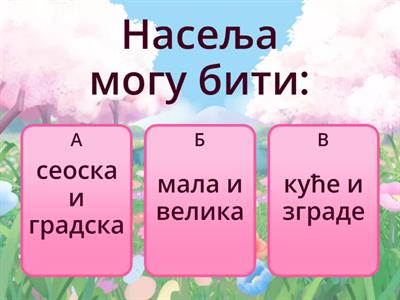 Моје насеље; Како се сналазиш на путу од куће до школе; Снађи се и пронађи