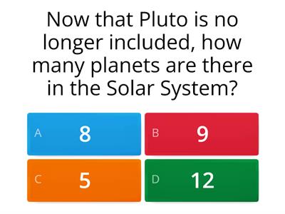 Planet Question Quiz