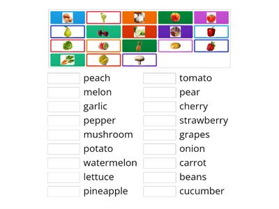 Fruit and vegetables 