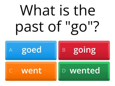 Kids Box 4 Past tense verbs 