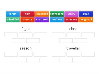 travel collocations