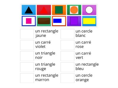 Les formes géométriques en couleur