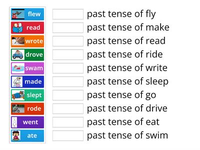 Past tenses - Irregular Verbs
