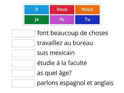 La conjugaison en présent