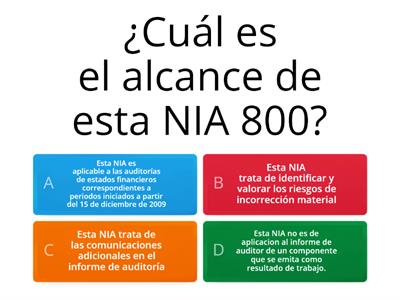 NIA 800