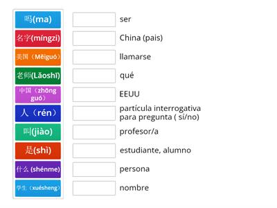 HSK 1 -Lección 3 pinyin