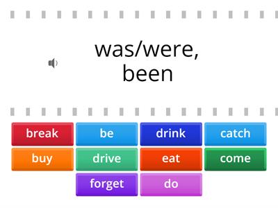Irregular Verbs Part 1 Pre-intermediate