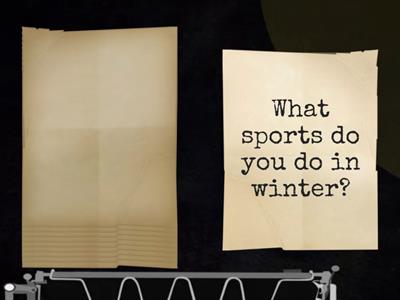 Winter questions
