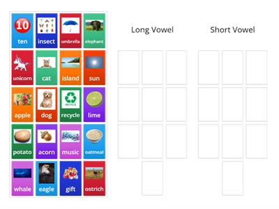 Long and Short Vowel Sort