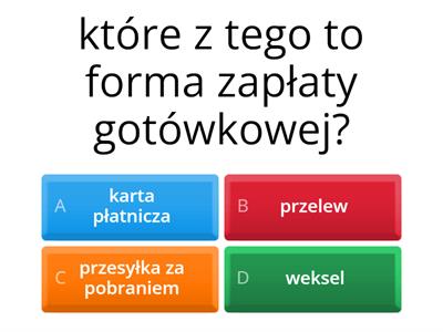 Test na Sprzedaż towarów 