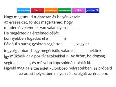 Minden érzelemnek van valamilyen célja / Szociális történetek (Forrás: entervezo.hu)