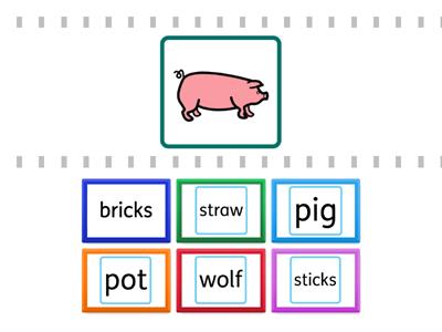 🐽🐽🐽 The Three Little Pigs - Find the match!