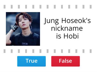 True or False Quiz for Baby Army <3