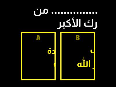  الصف التاسع / عقيدة درس الشرك