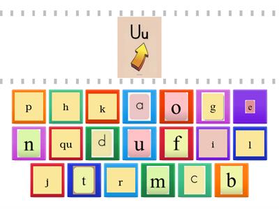  Match the Lowercase letter with Large sound cards