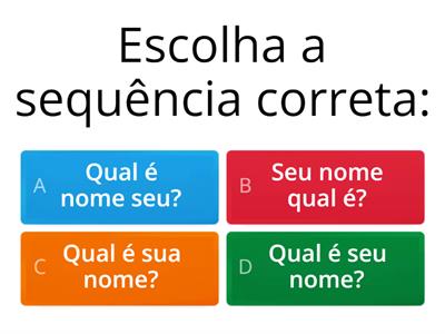 Fazer perguntas em português