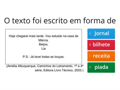 Quiz Dos Descritores - Recursos De Ensino