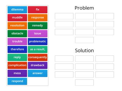 Problem and Solution Words