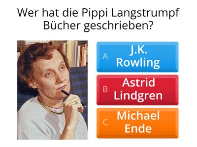 1) Wer ist Pippi Langstrumpf? 