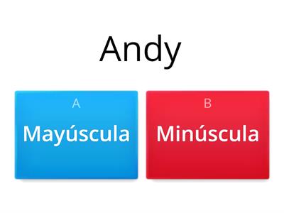 "A" mayúscula y "a" minúscula