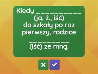  Czas przeszły czasownik IŚĆ