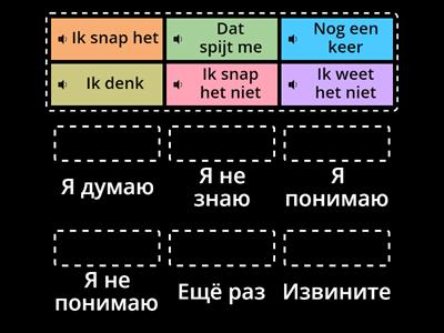 Фразы для использования на уроке: английский, голландский 