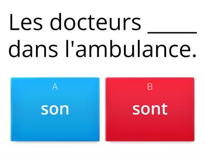 CP - Homophones son/ sont