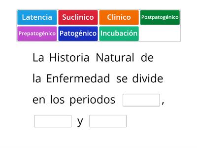 Historia Natural de la Enfermedad