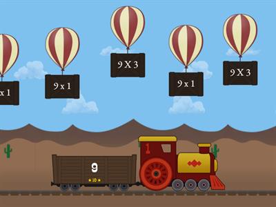 Multiplication Facts Practice 9s