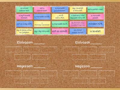 Magyar nyelv: verbos transitivos-12-elolvasok-elolvasom-megeszem-megiszom