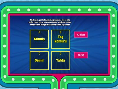 4.Sınıf Fen Bilimleri Yer Kabuğu ve Dünya’mızın Hareketleri Etkinliği