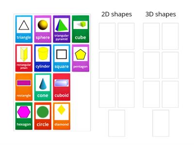 2D and 3D shapes 