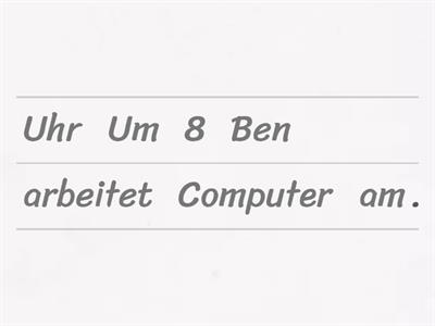 Was macht Ben ? Kapitel 5-Netzwerk A1 - mit Uhrzeit