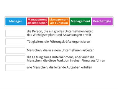 Manager und Managment