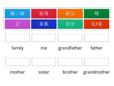 Family vocabulary