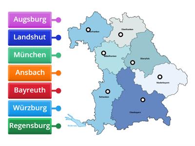 Regierungsbezirke Bayern