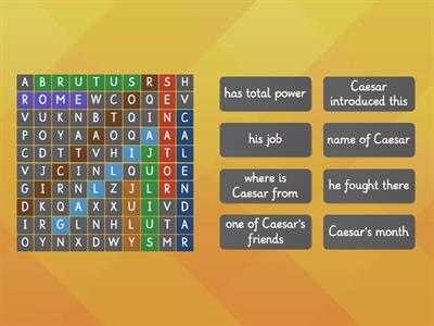 Julius Caesar wordsearch