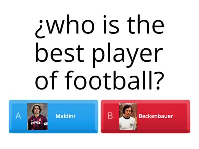 ¿who is the best player of football?