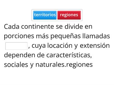 Regiones continentales
