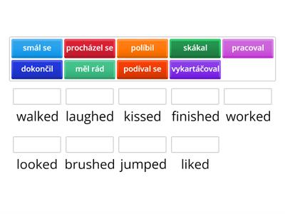 Past simple of regular verbs II. - a test