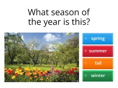 Seasons of the year and appropriate clothes