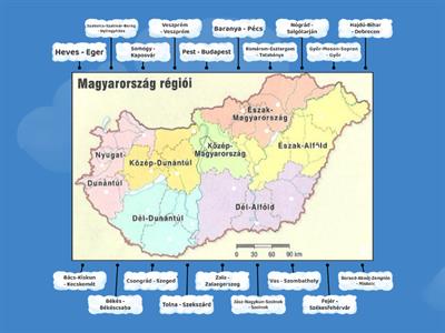 Magyarország régiói, megyéi és megyeszékhelyei