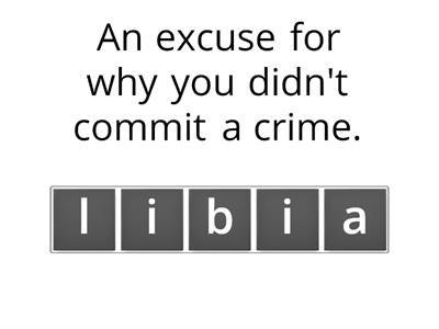 Crime vocabulary 