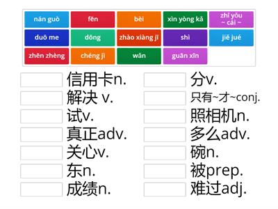 HSK3 UNIT20 KEY WORDS