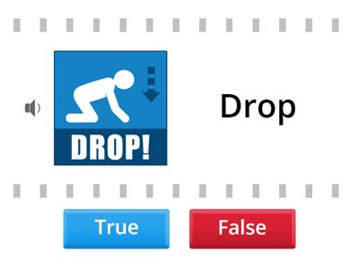 Earthquake Safety Tips True or False