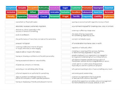 Employment Common Vocabulary