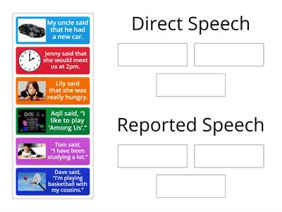 Direct Speech or Reported Speech?