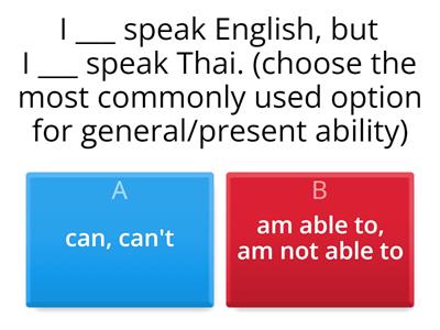 Expressing ability