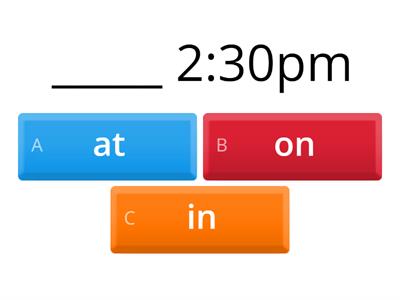 preposition of time L1