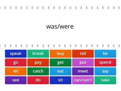 Irregular verbs ( Past Simple)